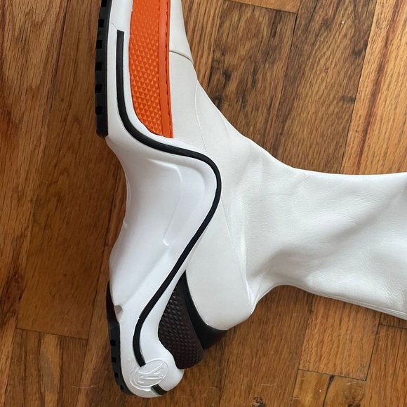 Louis Vuitton AUTHENTIC white and orange Archlight boot thigh high size 38 - Picture 3 of 8